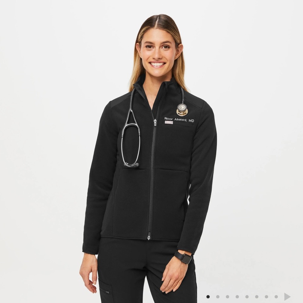 Figs on shift fleece jacket LARGE